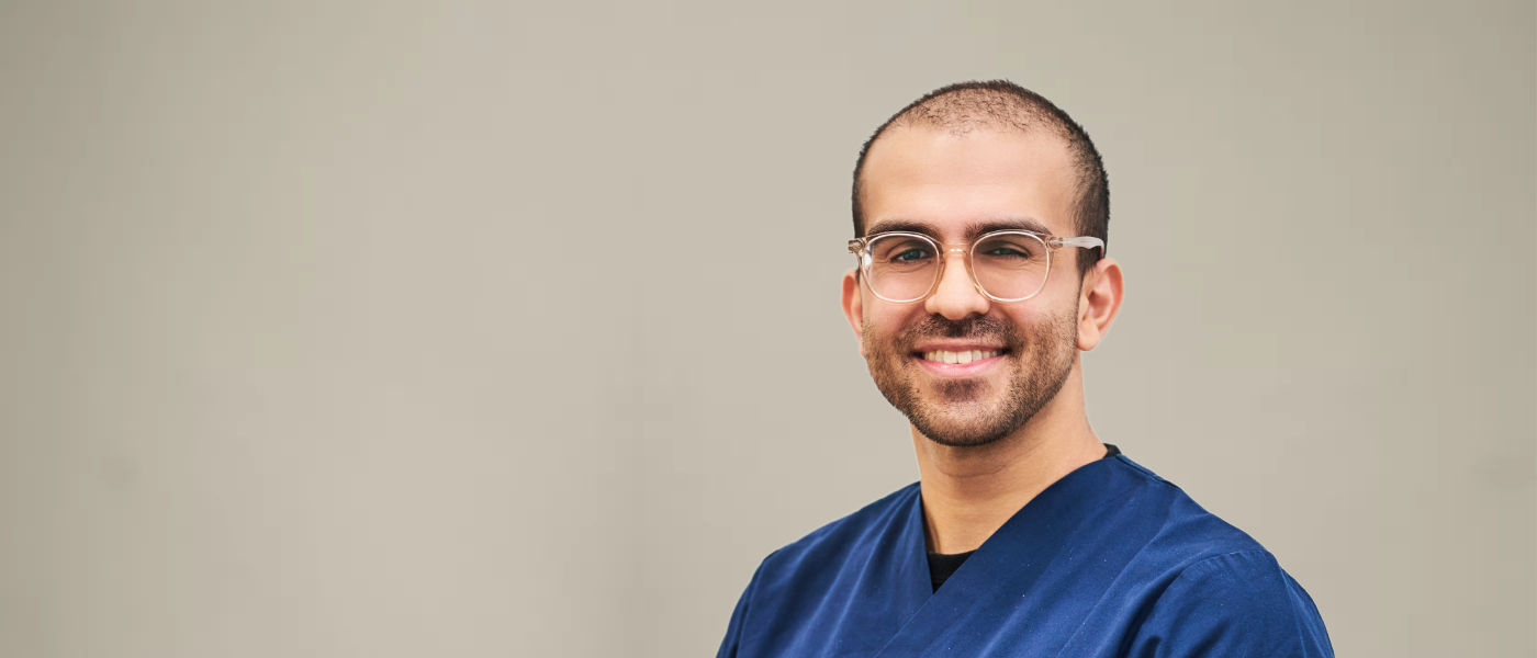 Portrait dr. Fayas Adel, Zahnarzt